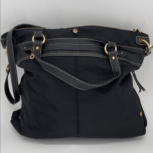 Hayden Harnett Ibiza Convertible Flight Travel/Tote Bag Nylon/Leather Trim